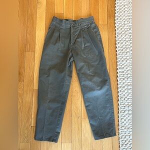 Vintage Grey Pleated Pants